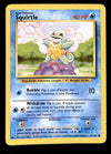 Squirtle Base Set 1999 Unlimited Print EX, 63/102 Pokemon Card.