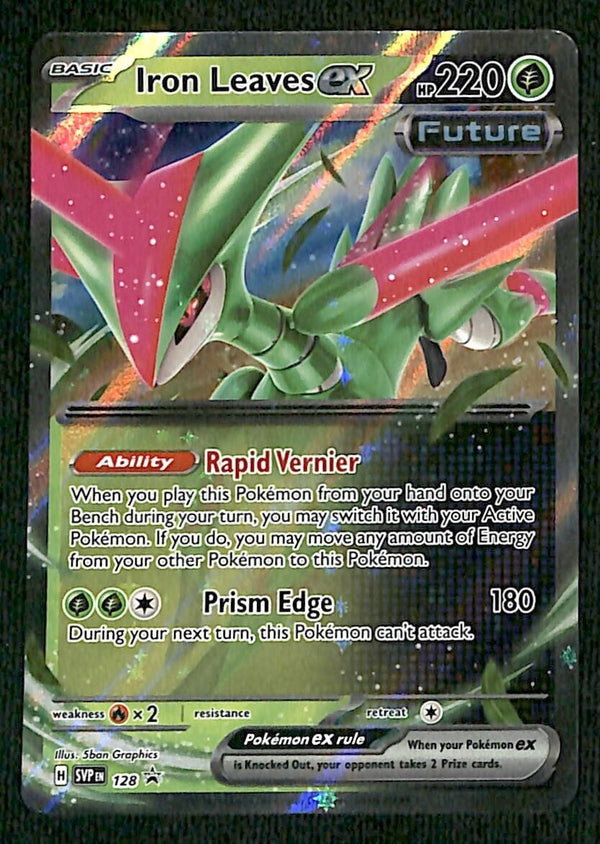 Iron Leaves ex Promo SVP 128, NM Pokemon Card Iron Leaves ex Promo SVP 128, NM Pokemon Card