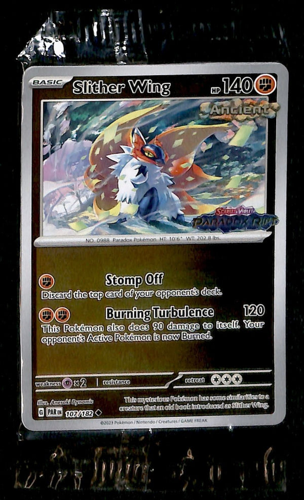 Slither Wing Sealed Paradox Rift Stamped, Paradox Rift 107/182,NM Pokemon Card