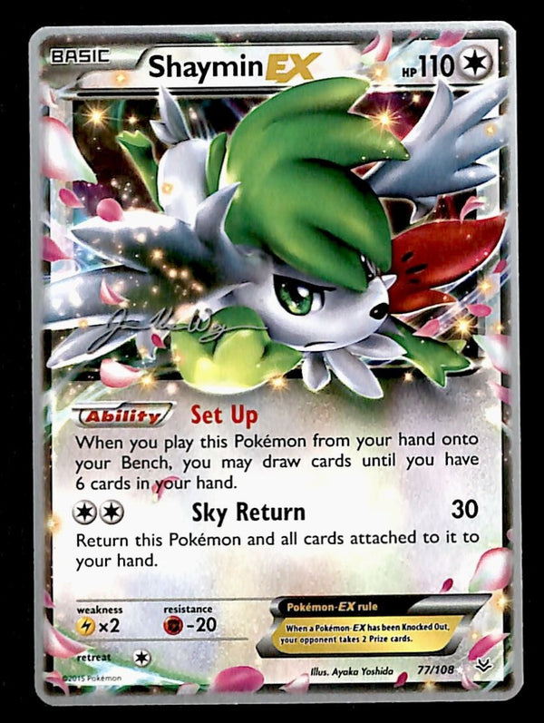 Shaymin EX World Championship 2015 Roaring Skies 77/108, EX Pokemon Card