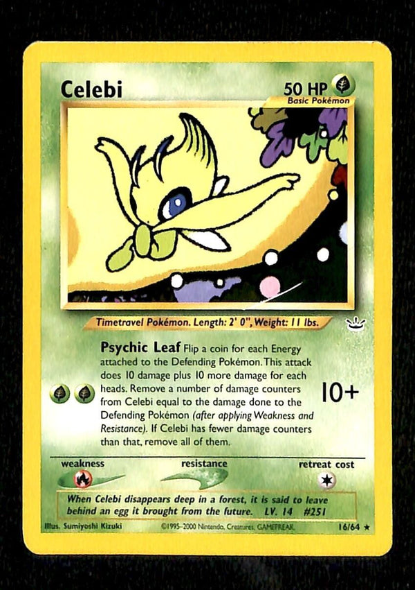 Celebi Neo Revelations EX, 16/64 Pokemon Card