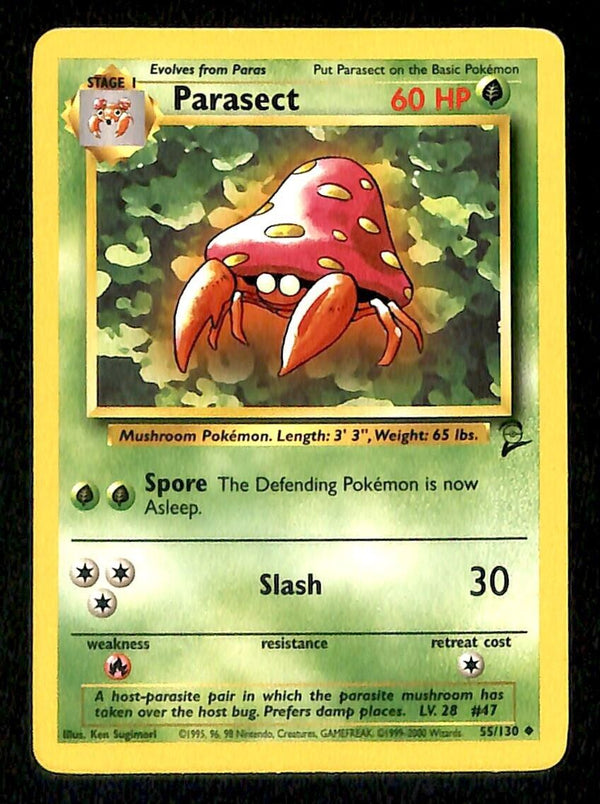 Parasect Base Set 2 NM, 55/130 Pokemon Card Parasect Base Set 2 NM, 55/130 Pokemon Card