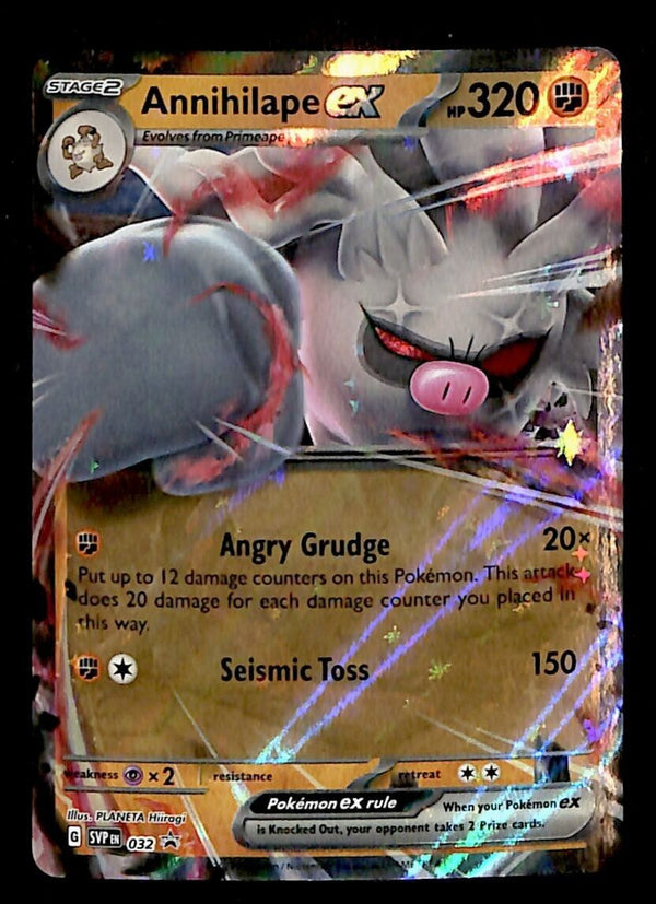 Annihilape EX Black Star Promo SVP 032, NM Pokemon Card Annihilape EX Black Star Promo SVP 032, NM Pokemon Card