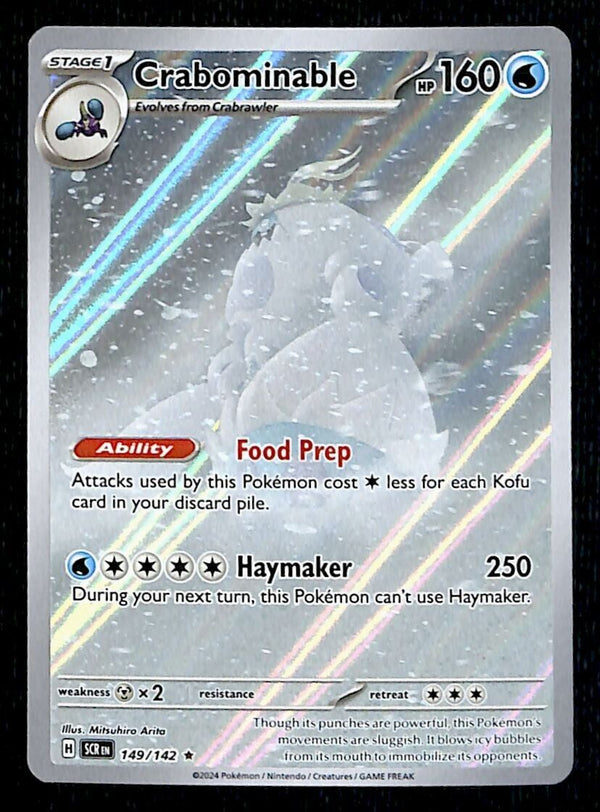 Crabominable Illustration Rare Stellar Crown 149/142, NM Pokemon Card Crabominable Illustration Rare Stellar Crown 149/142, NM Pokemon Card