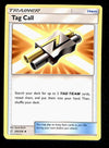 Tag Call Trainer Common Unified Minds 206/236, NM Pokemon Card