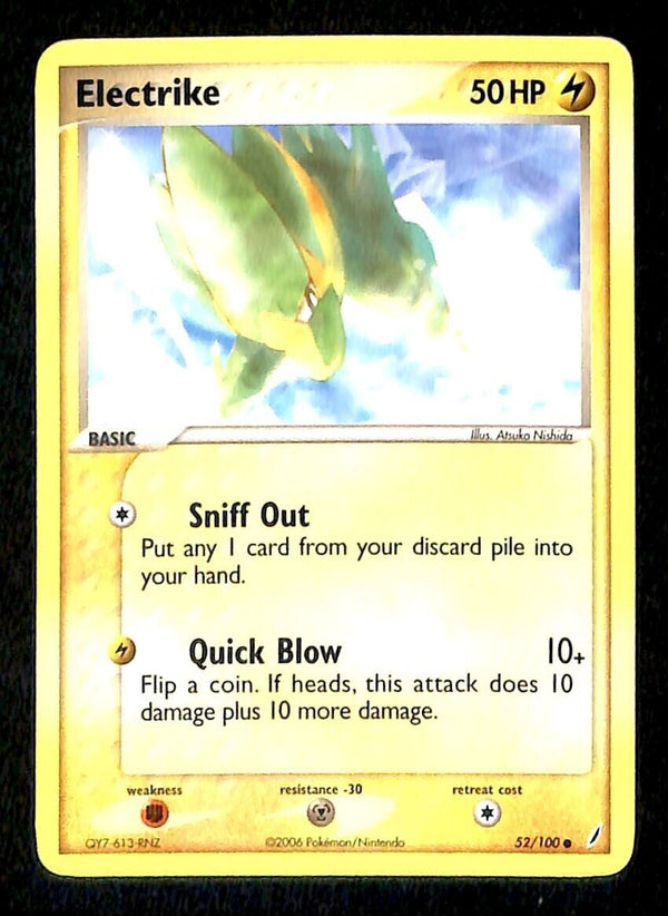 Electrike Crystal Guardians NM, 52/100 Pokemon Card Electrike Crystal Guardians NM, 52/100 Pokemon Card