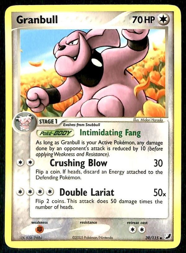 Granbull Unseen Forces NM, 39/115 Pokemon Card Granbull Unseen Forces NM, 39/115 Pokemon Card