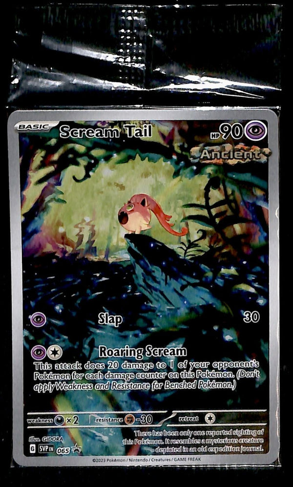 Scream Tail Full Art Promo SVP 065, SEALED Pokemon Card Scream Tail Full Art Promo SVP 065, SEALED Pokemon Card