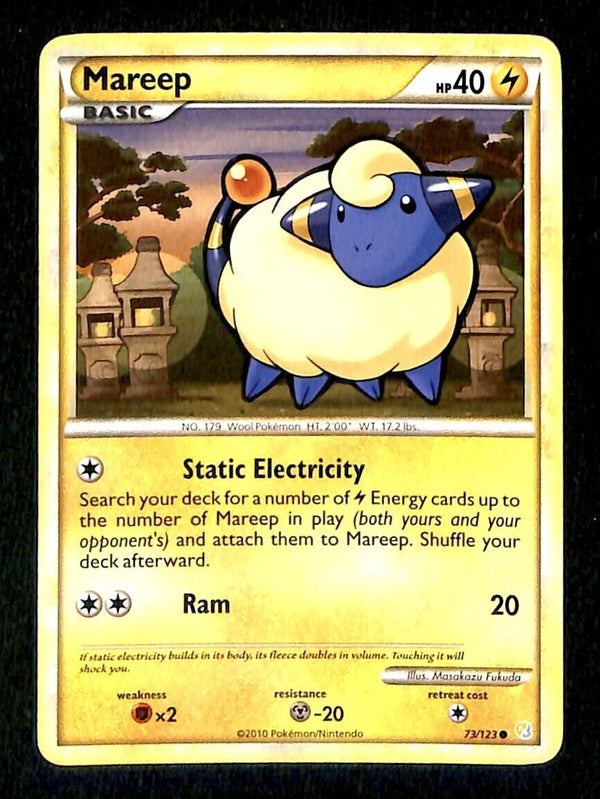 Mareep Heartgold & Soulsilver NM, 73/123 Pokemon Card