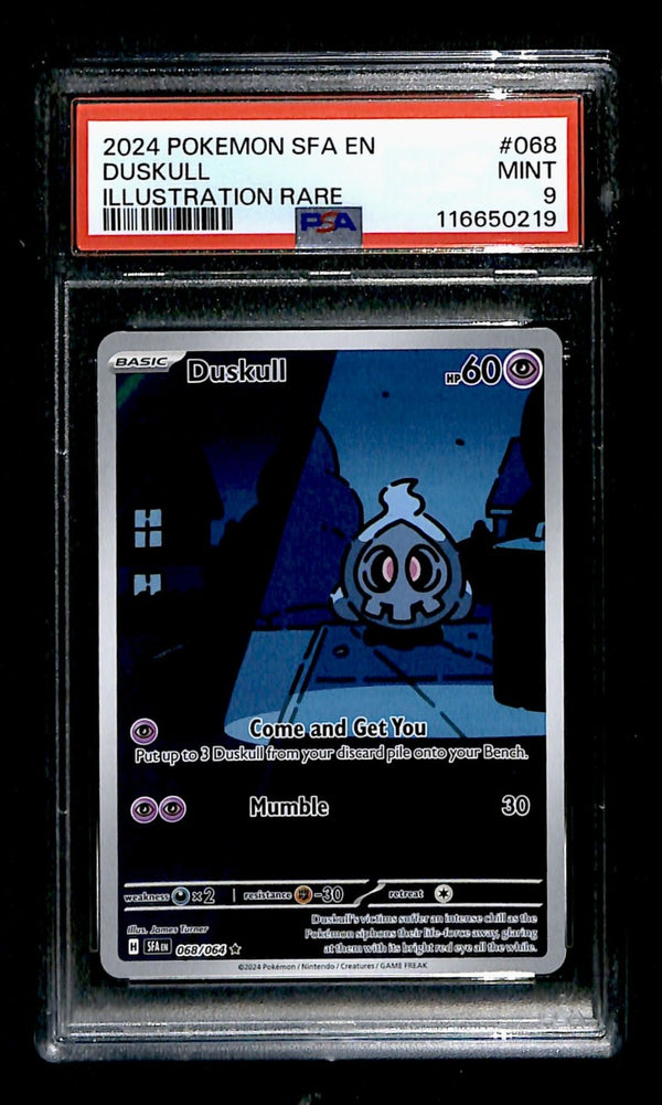 Duskull Shouded Fable 068/064, PSA 9 Pokemon Card