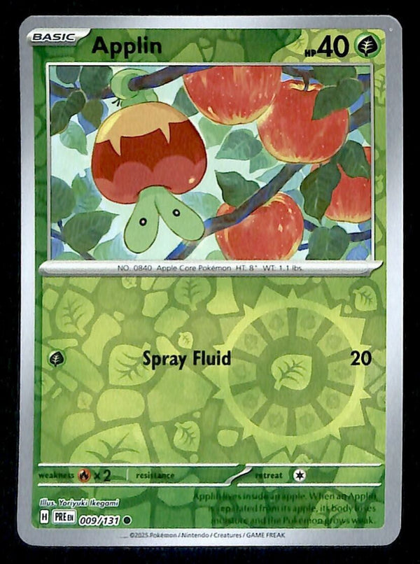 Applin Reverse Holo Prismatic Evoloutions 009/131, NM Pokemon Card