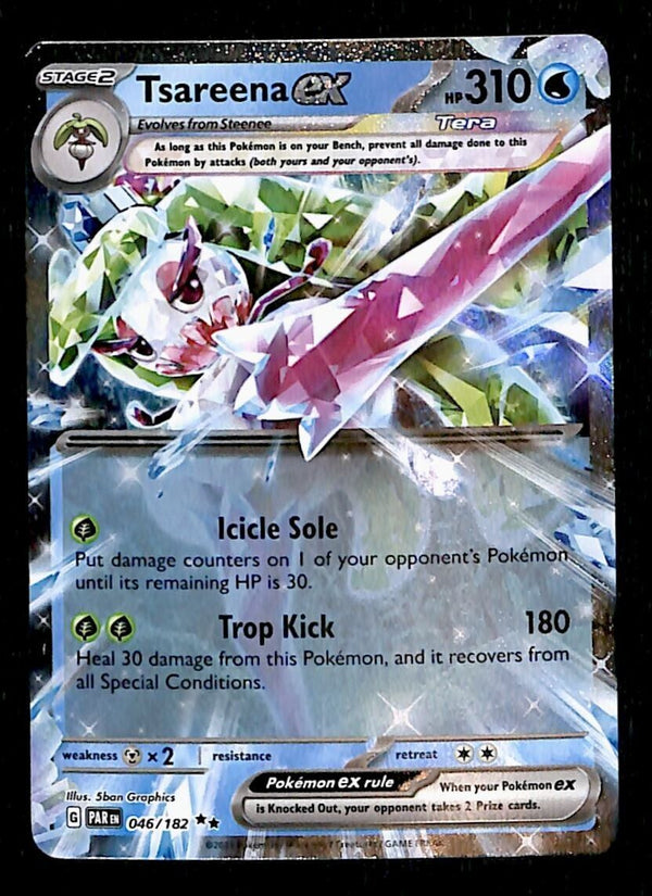 Tsareena ex Half Art Paradox Rift 046/182, NM Pokemon Card