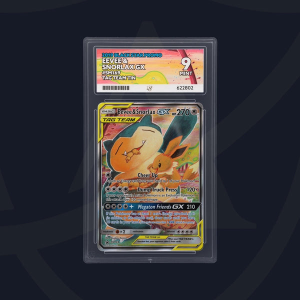 Eevee & Snorlax GX Black Star Promo SM169, ACE 9 Pokemon Card
