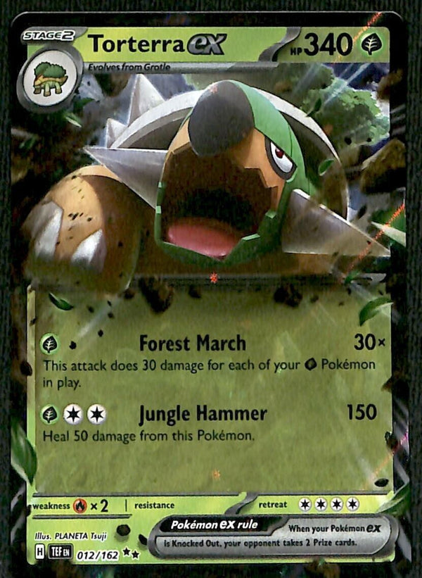 Torterra ex Ultra Rare Temporal Forces 012/162, NM Pokemon Card