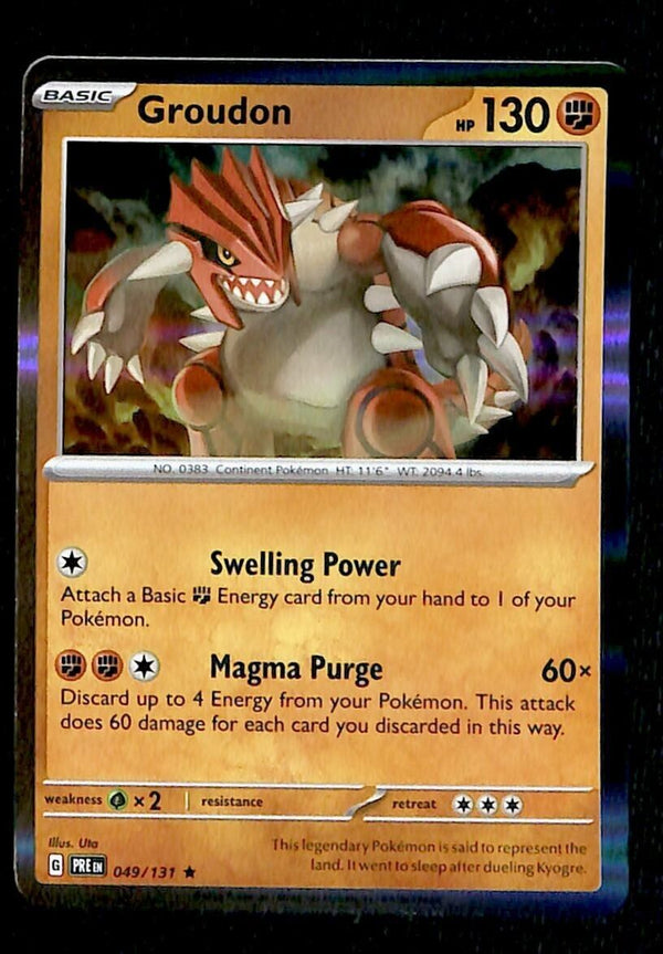 Groudon Holo Prismatic Evoloutions 045/131, NM Pokemon Card