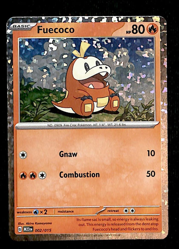 Fuecoc Holo McDonalds 2023 002/015, NM Pokemon Card
