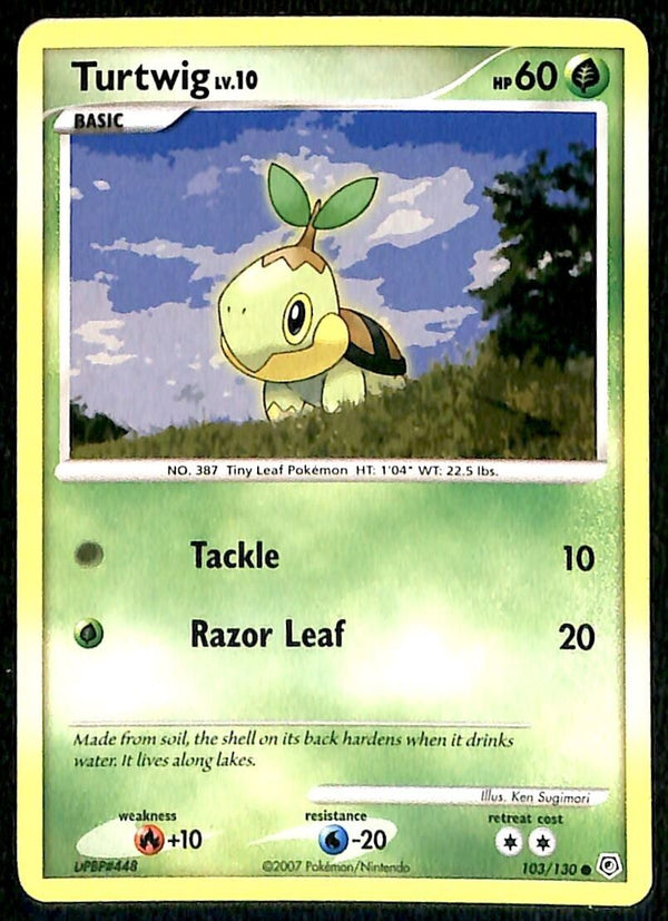 Turtwig Diamond & Pearl EX, 103/130 Pokemon Card