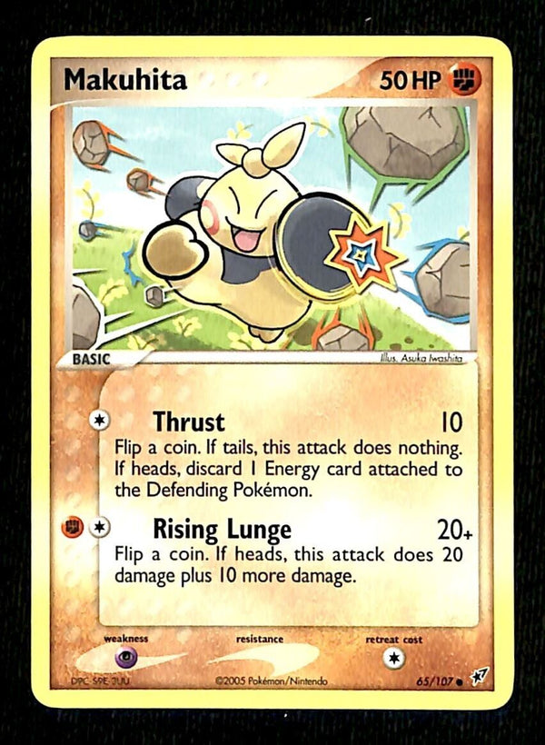 Makuhita EX Deoxy NM, 65/107 Pokemon Card