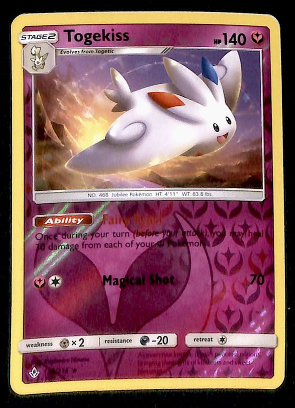 Togekiss Reverse Holo Unbroken Bonds 138/214, NM Pokemon Card
