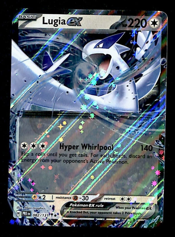 Lugia ex Rare Prismatic Evoloutions 082/131, NM Pokemon Card Lugia ex Rare Prismatic Evoloutions 082/131, NM Pokemon Card