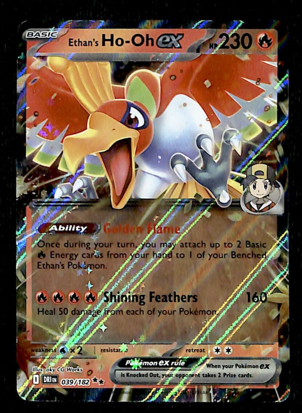Ethan's Ho-Oh ex Rare Destined Rivals 039/182, NM Pokemon Card