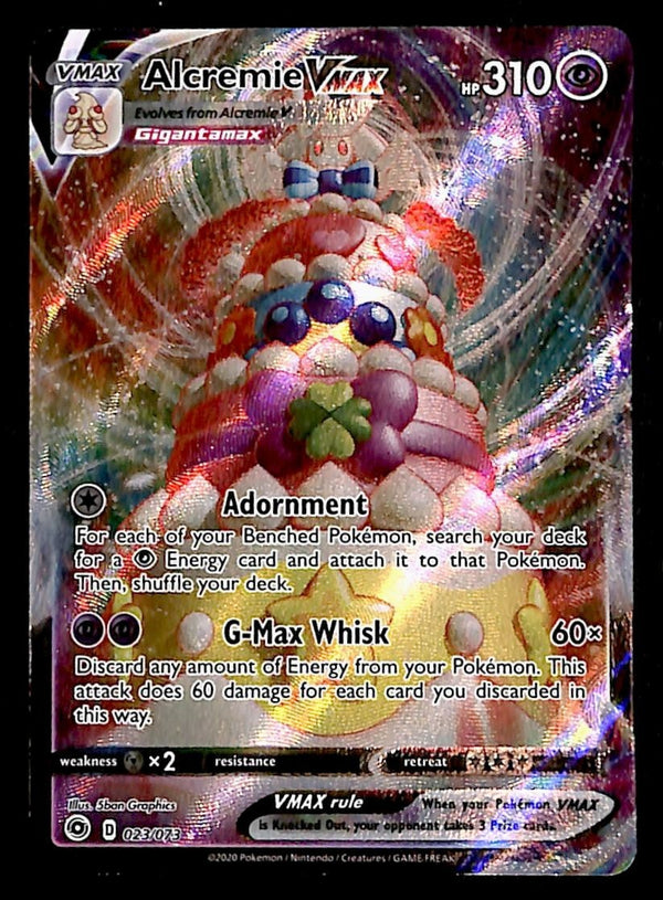 Alcremie Vmax Rare Champions Path 023/073, NM Pokemon Card