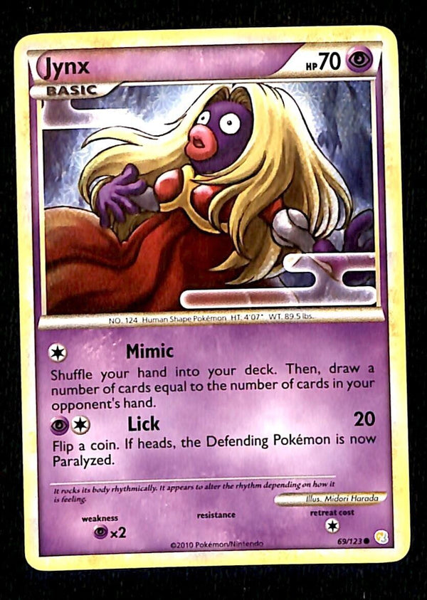 Jynx Heartgold & Soulsilver NM, 69/123 Pokemon Card