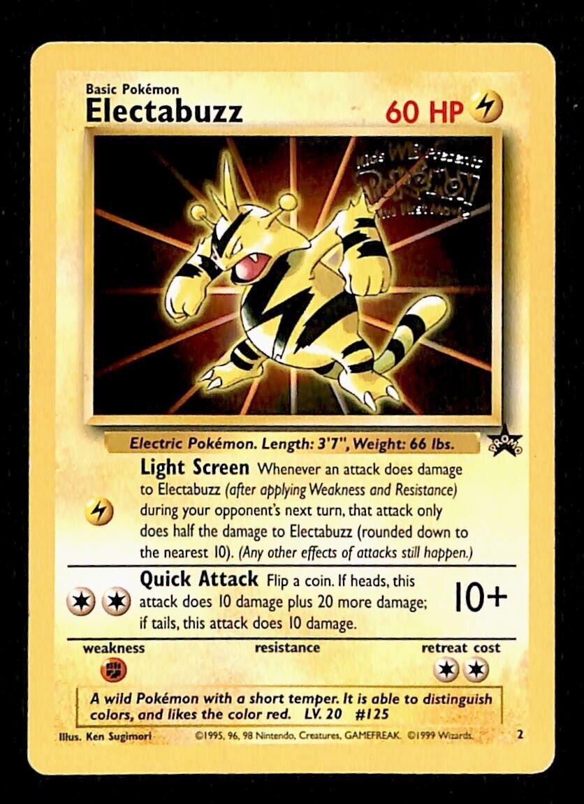 Electabuzz Black Star Promo 2, VG Pokemon Card