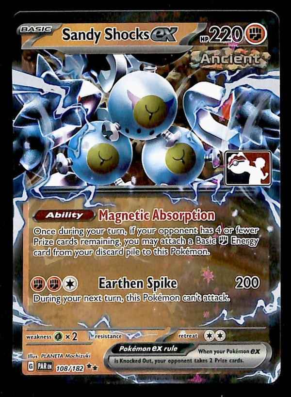 Sandy Shocks ex Play! Stamped Paradox Rift 108/182,NM Pokemon Card
