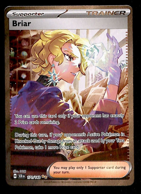 Briar Secret Rare Trainer Stellar Crown 171/142, NM Pokemon Card