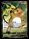 Raichu V Full Art Brilliant Stars 158/172, NM Pokemon Card
