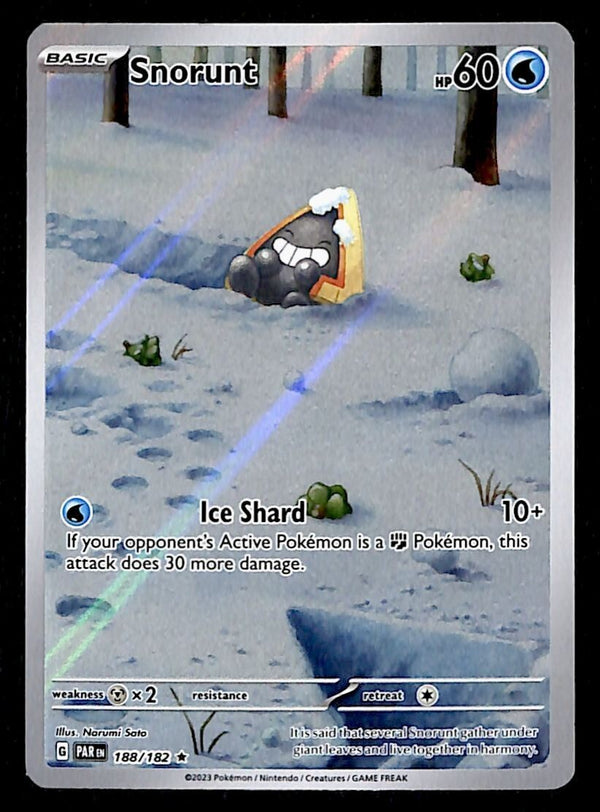 Snorunt Illustration Rare Paradox Rift 188/182, NM Pokemon Card