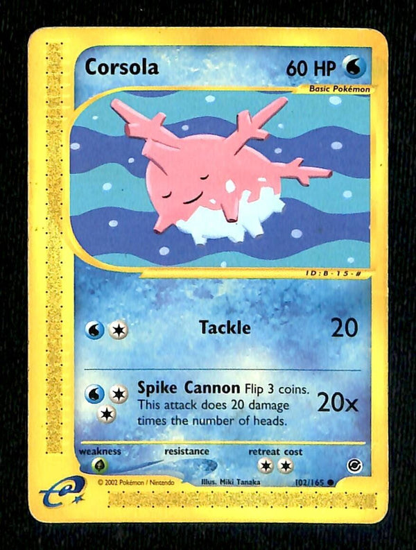 Corsola Expedition Base Set VG, 102/165 Pokemon Card