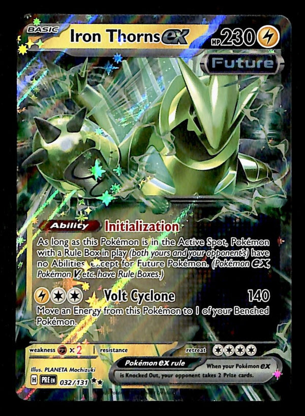 Iron Thorns ex Prismatic Evoloutions 032/131, NM Pokemon Card