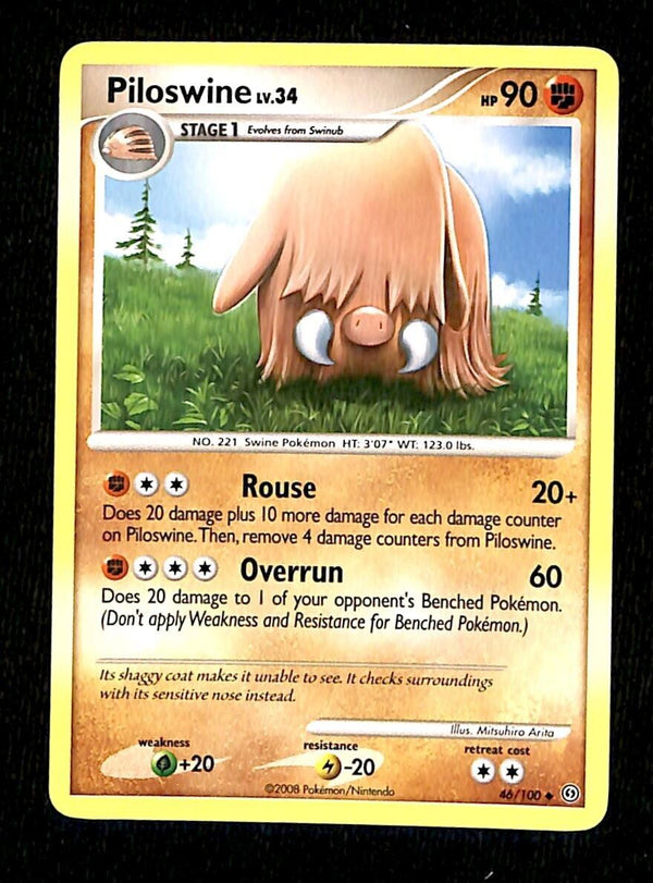 Piloswine Stormfront NM, 46/100 Pokemon Card