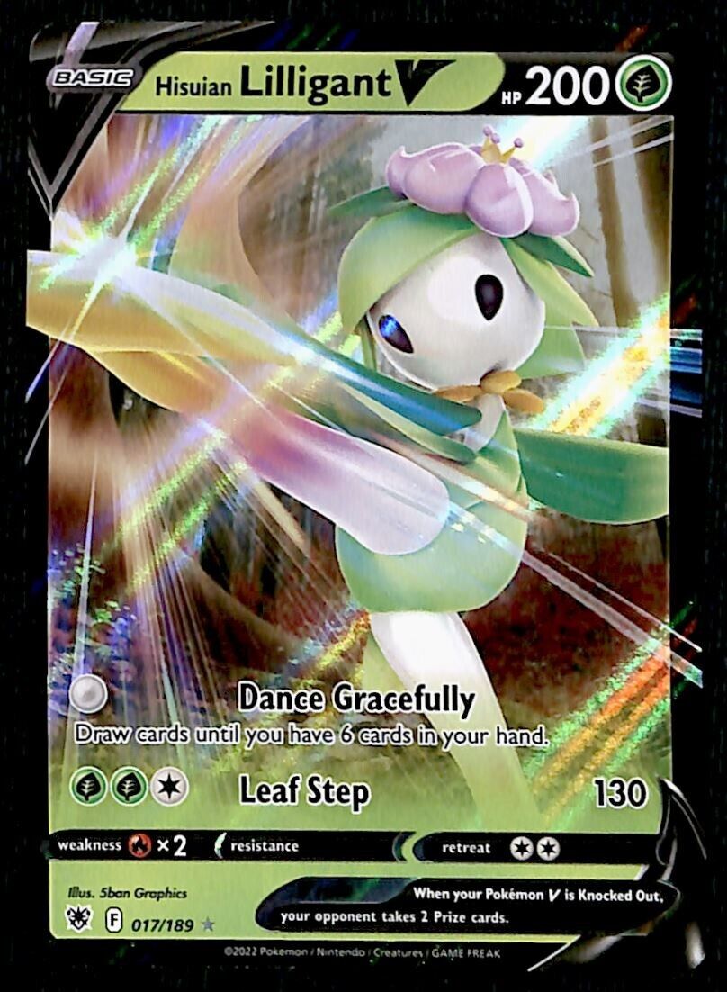 Lilligant V Ultra Rare Astral Radiance 017/189, NM Pokemon Card