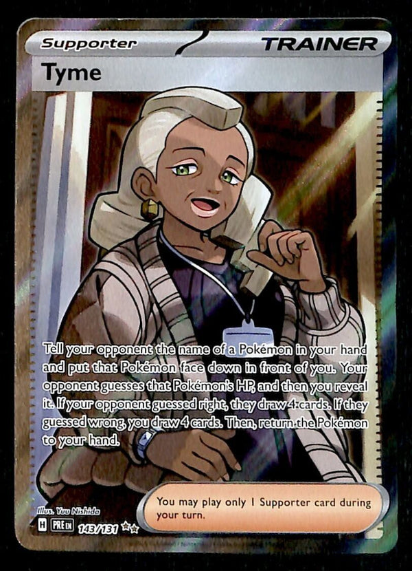Tyme Ultra Rare Prismatic Evoloutions 0143/131, NM Pokemon Card