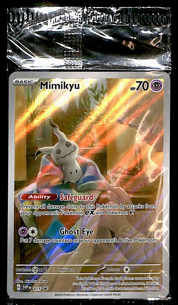 SEALED Mimikyu Promo SVP 075, NM Pokemon Card SEALED Mimikyu Promo SVP 075, NM Pokemon Card