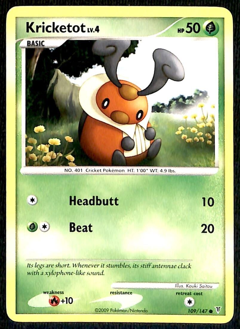 Kricketot Supreme Victors NM, 109/147 Pokemon Card