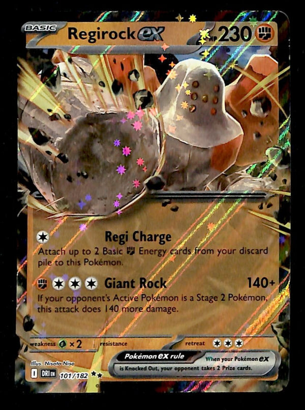 Regirock ex Rare Destined Rivals 101/182, NM Pokemon Card