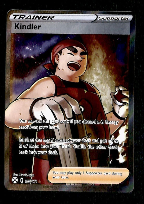 Kindler Trainer Full Art Ultra Rare Brilliant Stars 170/172, NM Pokemon Card