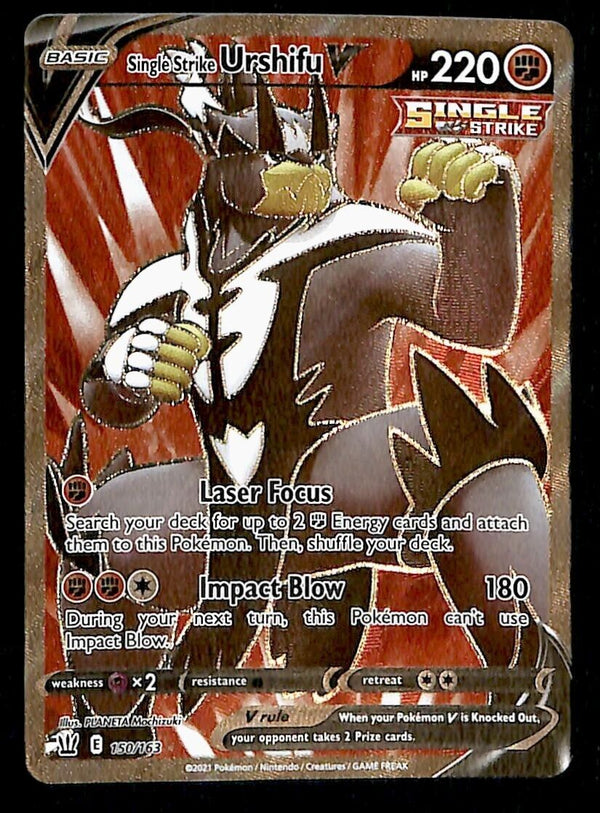 Urshifu V Ultra Rare Battle Styles 150/163, NM Pokemon Card Urshifu V Ultra Rare Battle Styles 150/163, NM Pokemon Card