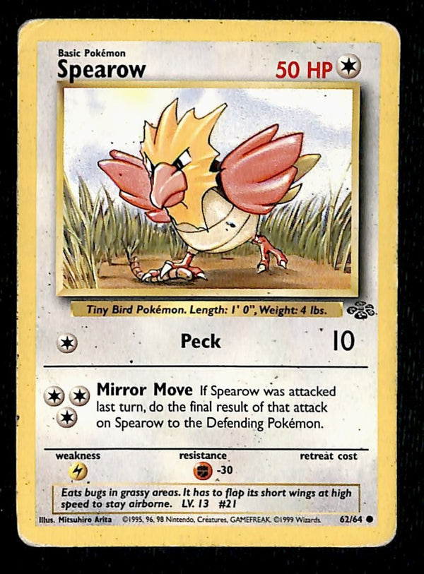 Spearow Jungle MP, 62/64 Pokemon Card
