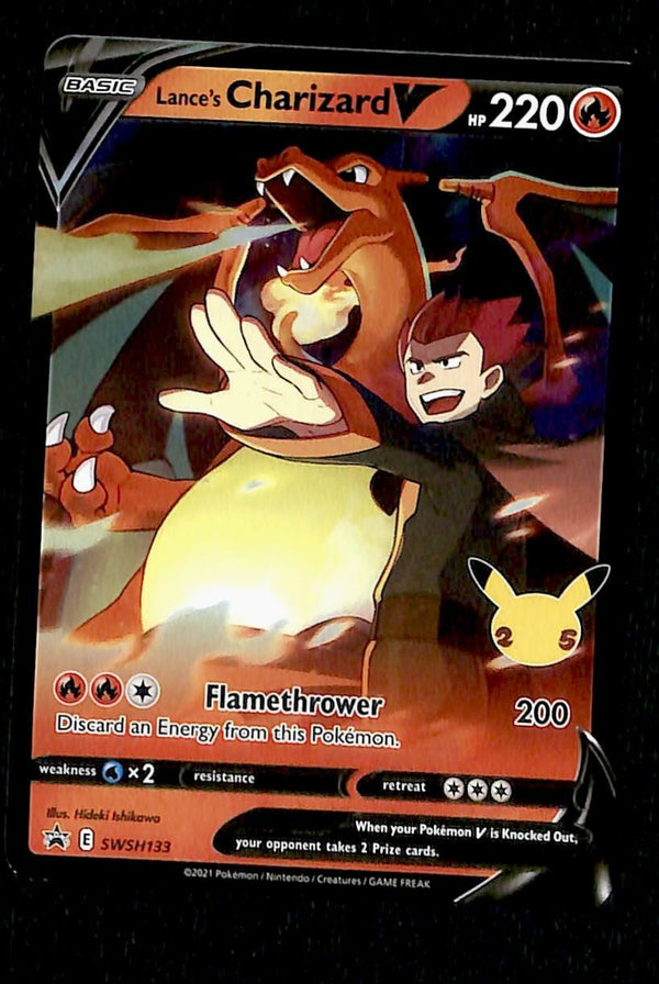 Lances Charizard Celebrations Promo 25th Anniversary SWSH133, NM Pokemon Card
