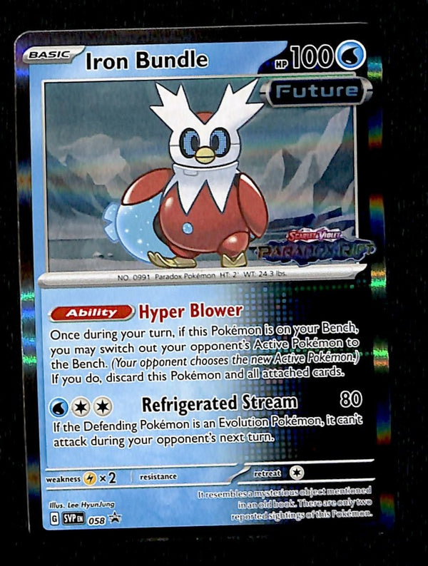 Iron Bundle Holo Stamped Paradox Rift Promo SVP 058, NM Pokemon Card