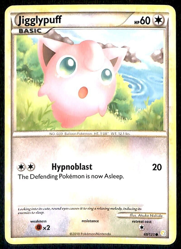 Jigglypuff Heartgold & Soulsilver NM, 68/123 Pokemon Card