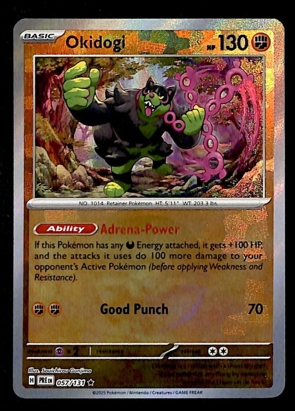 Okidogi Pokeball Prismatic Evoloutions 057/131, NM Pokemon Card