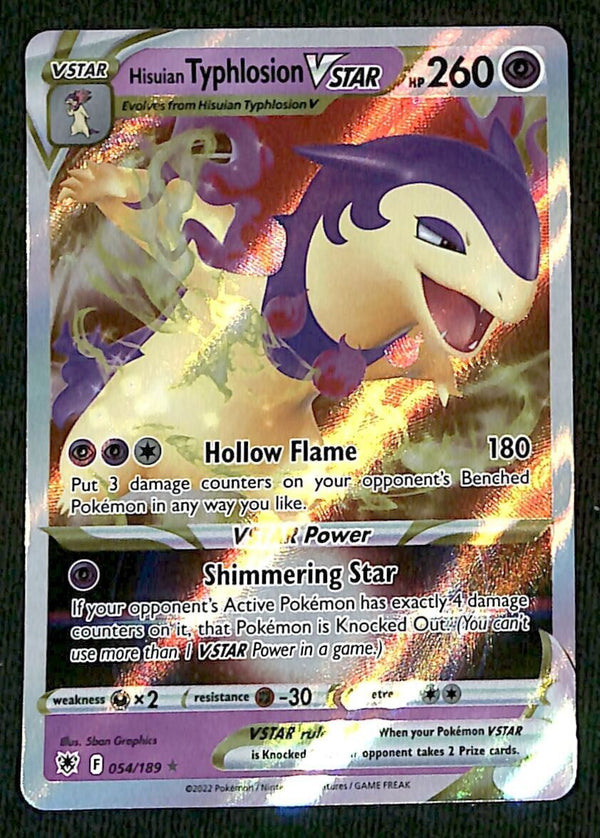 Typhlosion Vstar Ultra Rare Astral Radiance 054/189, NM Pokemon Card Typhlosion Vstar Ultra Rare Astral Radiance 054/189, NM Pokemon Card