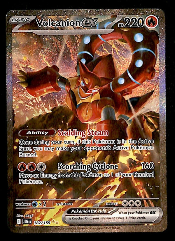 Volcanion ex Special Illustration Rare Journey Together 182/159, NM Pokemon Card