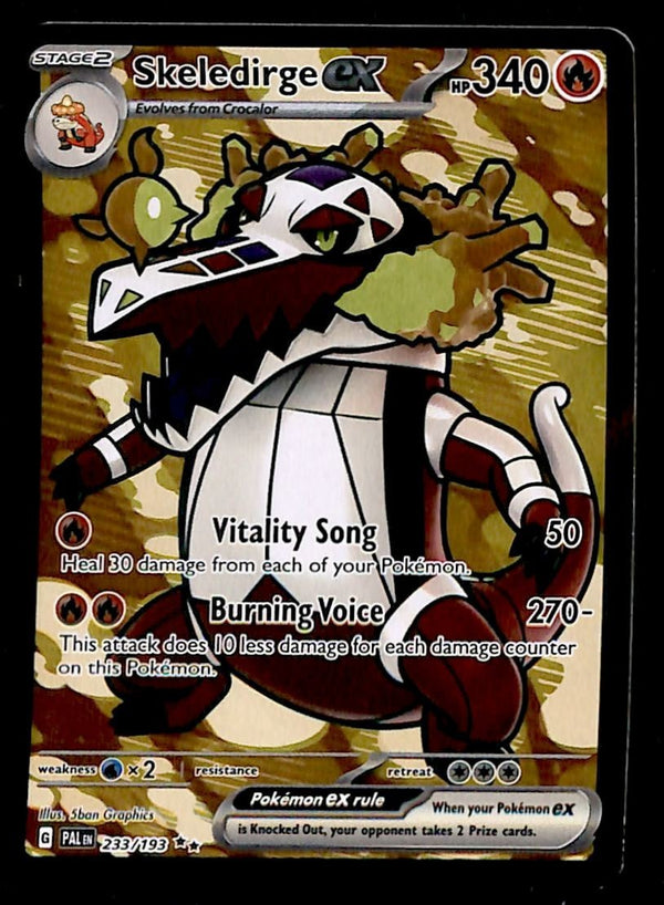Skeledire ex Full Art Paldea Evolved 233/193, NM Pokemon Card